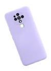 Newface Tecno Camon 16 Kılıf Nano içi Kadife Silikon - Lila