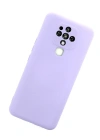 Newface Tecno Camon 16 Kılıf Nano içi Kadife Silikon - Lila