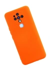 Newface Tecno Camon 16 Kılıf Nano içi Kadife Silikon - Turuncu