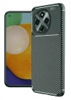 Newface Tecno Spark 30 Pro Kılıf Auto Focus Karbon Kapak - Koyu Yeşil