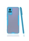 Newface Vivo V21 Kılıf Platin Silikon - Mavi