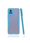 Newface Vivo V21 Kılıf Platin Silikon - Mavi