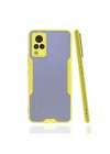Newface Vivo V21 Kılıf Platin Silikon - Sarı