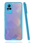 Newface Vivo V21e Kılıf Platin Silikon - Mavi