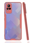 Newface Vivo V21e Kılıf Platin Silikon - Pembe