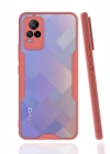Newface Vivo V21e Kılıf Platin Silikon - Pembe
