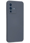 Newface Vivo V23 5G Kılıf Nano içi Kadife Silikon - Gri