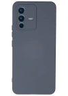 Newface Vivo V23 5G Kılıf Nano içi Kadife Silikon - Gri