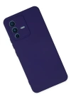 Newface Vivo V23 5G Kılıf Nano içi Kadife Silikon - Mor