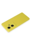Newface Vivo V29 Lite Kılıf Nano içi Kadife Silikon - Sarı