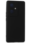 Newface Vivo V29 Lite Kılıf Nano içi Kadife Silikon - Siyah