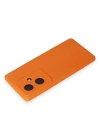 Newface Vivo V29 Lite Kılıf Nano içi Kadife Silikon - Turuncu