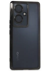 Newface Vivo V29 Lite Kılıf Razer Lensli Silikon - Siyah
