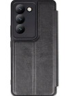 Newface Vivo V30 Lite 4G Kılıf Flip Cover - Siyah