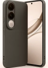 Newface Vivo V50 Lite 4G Auto Focus Karbon Kapak - Kahverengi