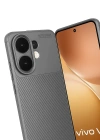 Newface Vivo V60 5G Auto Focus Karbon Kapak - Gri