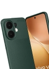 Newface Vivo V60 5G Auto Focus Karbon Kapak - Koyu Yeşil