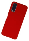 Newface Vivo Y11S Kılıf Nano içi Kadife Silikon - Kırmızı