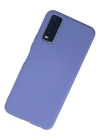 Newface Vivo Y11S Kılıf Nano içi Kadife Silikon - Lila