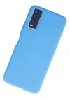 Newface Vivo Y11S Kılıf Nano içi Kadife Silikon - Mavi
