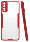 Newface Vivo Y11S Kılıf Platin Silikon - Kırmızı
