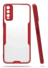 Newface Vivo Y11S Kılıf Platin Silikon - Kırmızı