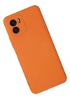 Newface Vivo Y15S Kılıf Nano içi Kadife Silikon - Turuncu