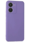 Newface Vivo Y16 Kılıf First Silikon - Lila