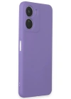 Newface Vivo Y16 Kılıf First Silikon - Lila