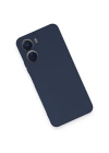 Newface Vivo Y16 Kılıf Nano içi Kadife Silikon - Lacivert
