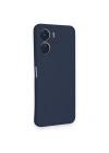Newface Vivo Y16 Kılıf Nano içi Kadife Silikon - Lacivert