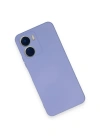 Newface Vivo Y16 Kılıf Nano içi Kadife Silikon - Lila