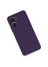 Newface Vivo Y16 Kılıf Nano içi Kadife Silikon - Mor