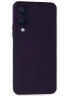 Newface Vivo Y17S Kılıf Nano içi Kadife Silikon - Mor