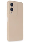 Newface Vivo Y17S Kılıf Nano içi Kadife Silikon - Pudra