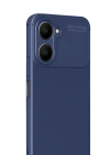 Newface Vivo Y18 Kılıf Auto Focus Karbon Kapak - Lacivert