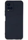 Newface Vivo Y21S Kılıf Nano içi Kadife Silikon - Lacivert