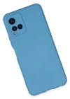 Newface Vivo Y21S Kılıf Nano içi Kadife Silikon - Mavi