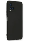 Newface Vivo Y21S Kılıf Nano içi Kadife Silikon - Siyah