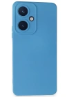 Newface Vivo Y27 Kılıf Nano içi Kadife Silikon - Mavi