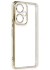 Newface Vivo Y27 Kılıf Razer Lensli Silikon - Gold