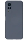 Newface Vivo Y53S Kılıf Nano içi Kadife Silikon - Gri