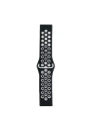 Newface Watch 22mm Spor Delikli Kordon - Siyah-Beyaz