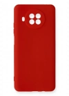 Newface Xiaomi Mi 10T Lite Kılıf Nano içi Kadife Silikon - Kırmızı