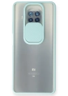 Newface Xiaomi Mi 10T Lite Kılıf Palm Buzlu Kamera Sürgülü Silikon - Turkuaz