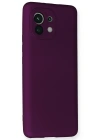 Newface Xiaomi Mi 11 Kılıf First Silikon - Mürdüm