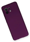 Newface Xiaomi Mi 11 Kılıf First Silikon - Mürdüm