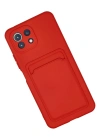 Newface Xiaomi Mi 11 Kılıf Kelvin Kartvizitli Silikon - Kırmızı