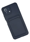 Newface Xiaomi Mi 11 Kılıf Kelvin Kartvizitli Silikon - Lacivert