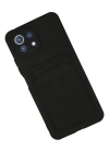 Newface Xiaomi Mi 11 Kılıf Kelvin Kartvizitli Silikon - Siyah